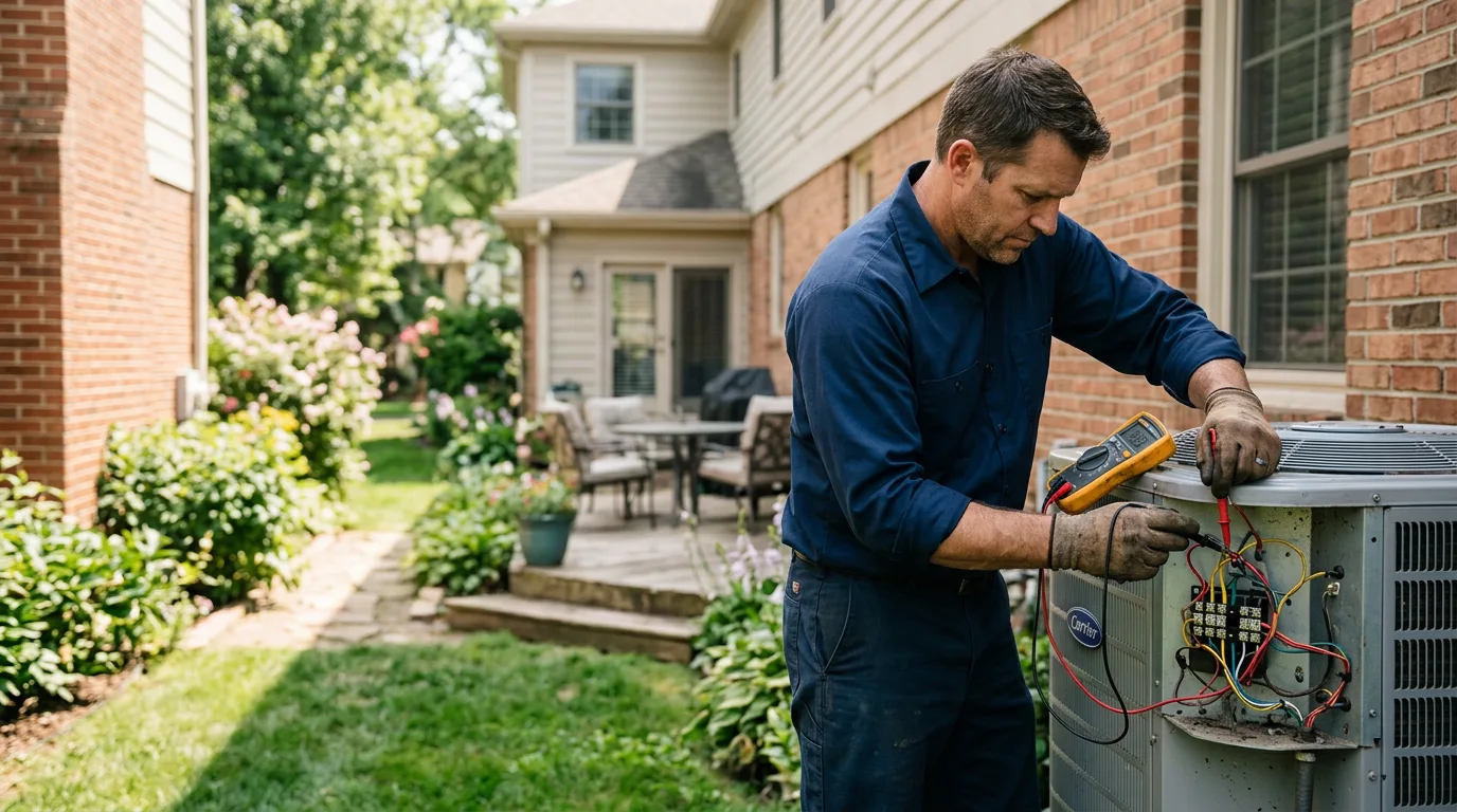 HVAC technician working near Mammoth, AZ